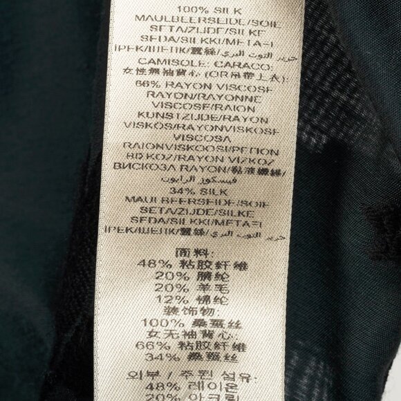 Burberry Green Floral Fil Coupe Buttoned Shirt - Picture 12 of 12